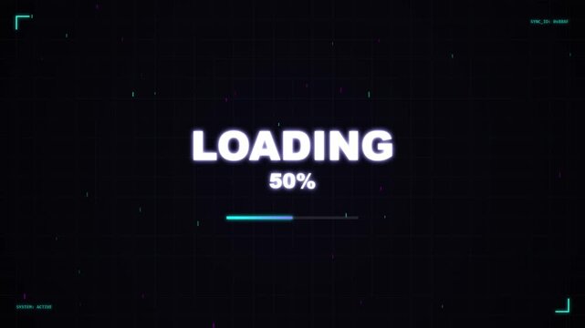 Initializing System Status 25 Percent Loading Circular HUD UI Futuristic Tech Background