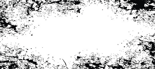 Fototapeta premium Abstract Grunge Paint Frame with Distressed Ink Splash Texture for Background and Design.