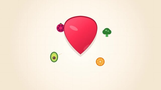 World Heart Day Fuel Your Heart Healthy Food Animation