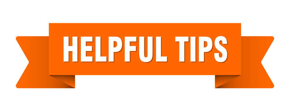 helpful tips ribbon isolated on transparent background. helpful tips ribbon