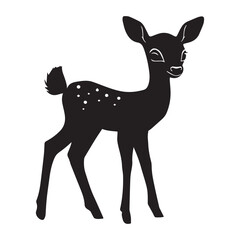 Fototapeta premium Cute Baby Deer SVG Icon