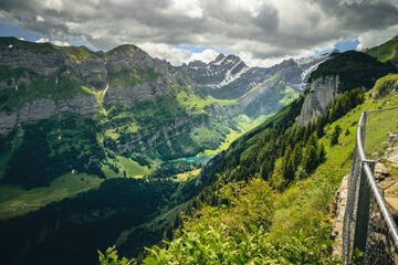 Fototapeta premium swiss alps landscape