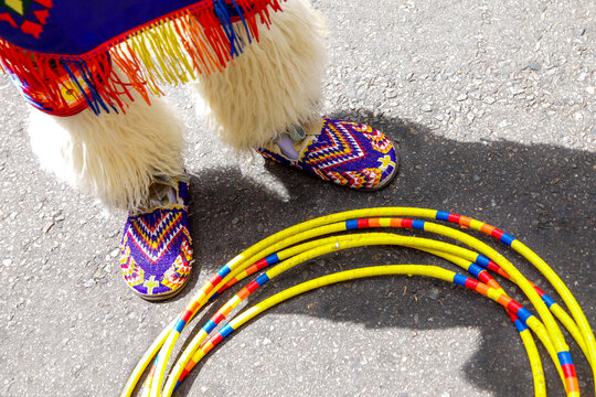 Native American Hoop Dance Regalia Detail