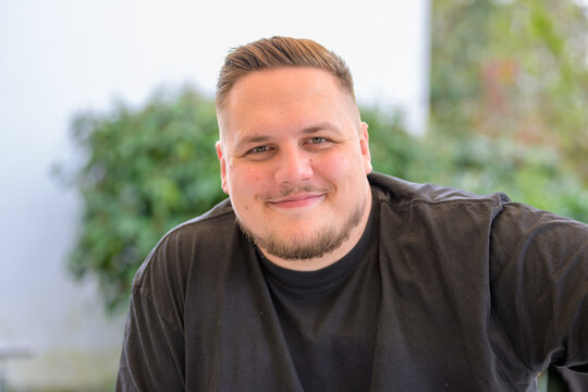 Friendly Young Man Casual Portrait
