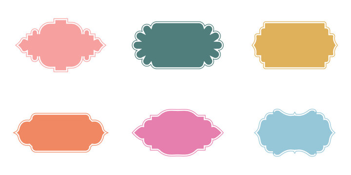 Old islamic window shapes vector set in oriental style. green silhouette eid mubarak decorative arches, mosque borders or moroccan gates. Perfect for Eid, Ramadan, Diwali, and festive invitations.