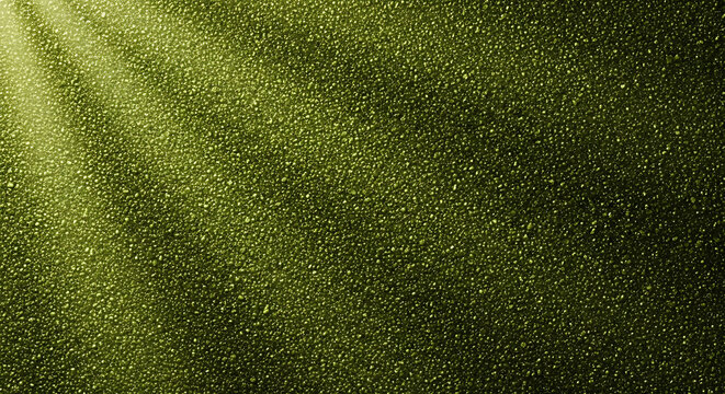 Abstract olive green glitter background with soft light beam, background