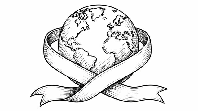Simple line art icon of a small gift box with a ribbon bow on top