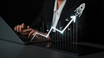 Business growth strategy drives business, growth, and success by following structured roadmap, analysis, and progress toward long-term achievement Marrow © InfiniteFlow