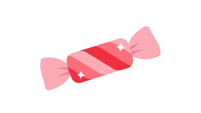 Candy icon animation. for mobile concept and web design. vector illustration