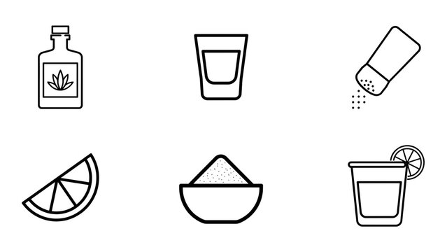 A collection of margarita ingredients on a table indoors