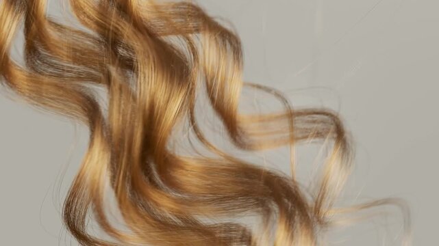 Waving Light Blonde Hair.