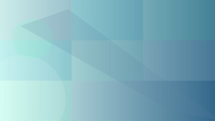 Obraz premium Geometric abstract background, with overlapping rectangles, and circles in, cool blue and, cyan gradients creating, a soft layered, visual texture