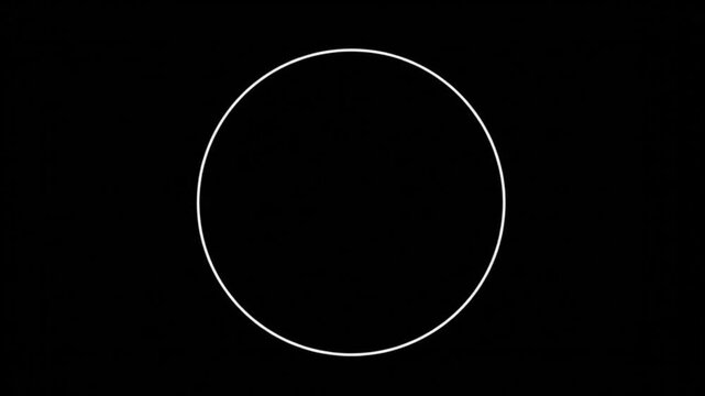 Simple white circle on black background.