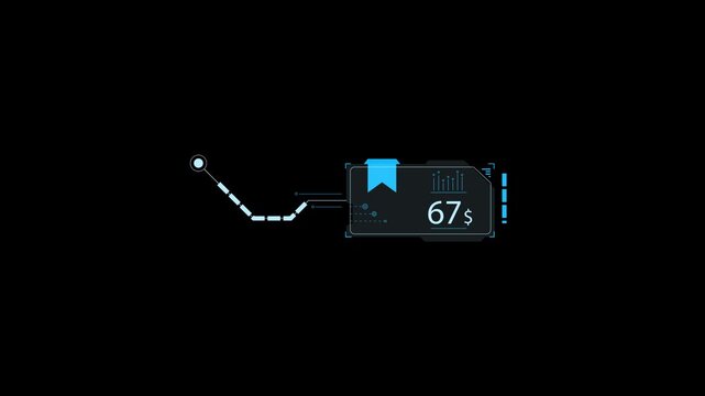 Animated HUD Frame for digital interface data, text, dashboard screen menu, sci fi elements UD Frame.Camera vewfinder HUD.Technology HUD data display.Control panel HUD technological