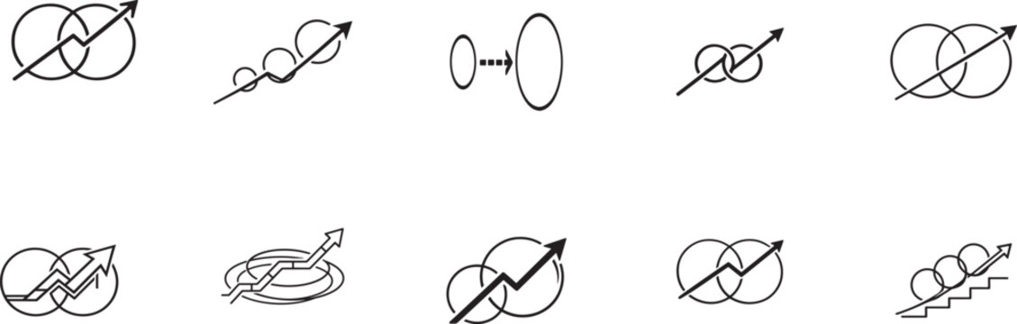 Modern arrow transition solid icon for navigation, direction, flow and interface. Editable EPS vector.