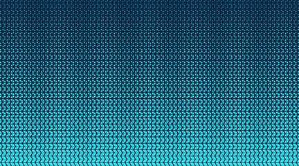 Abstract blue geometric pattern background, modern cyan carbon fiber texture vector, high-tech dark blue gradient backdrop for corporate design © ali