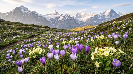Obraz premium spring in the mountains
