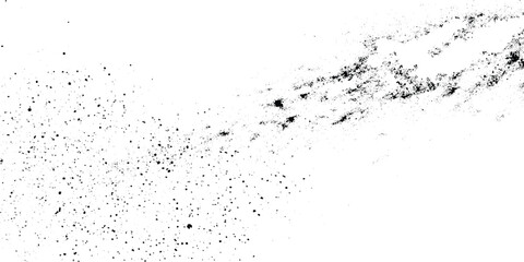Obraz premium Black grunge texture with smudge marks on white background for design