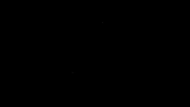 Twinkling stars animation with shiny glitter sparkles and retro doodle cartoon style starlight bursting on a black screen background 4k video.