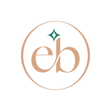 Elegant EB Monogram Logo for Beauty, Fashion and Luxury Branding