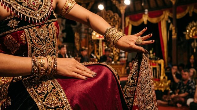 Woman in traditional Indian wedding attire.