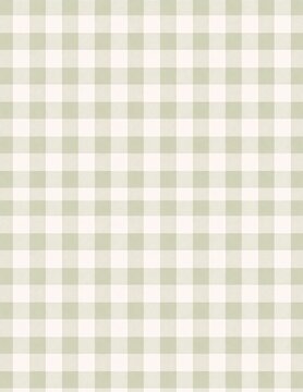 Sage green and white gingham plaid seamless pattern background