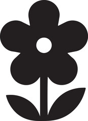 Fototapeta premium Flower icon., Flower icon vector, in trendy flat style isolated on white background. Silhouette icon vector