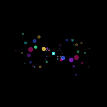 Infinity Particle Orbit Animation | Abstract Colorful Motion Background