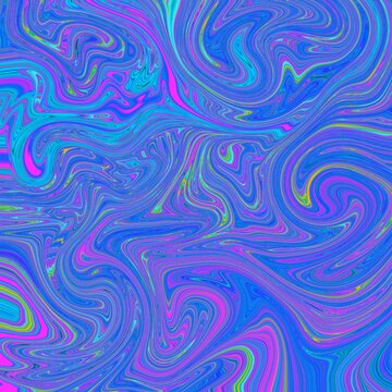 Abstract Liquid Marble Texture Blue Purple Background