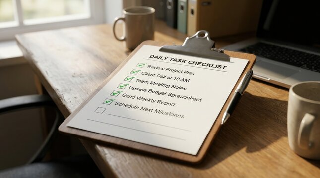 Checklist clipboard icon todo list document task organization office. Checkmarks planning management form reminder business