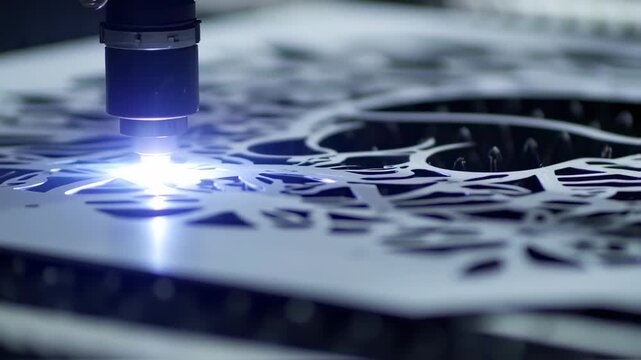 Laser cutting machine precision metal design