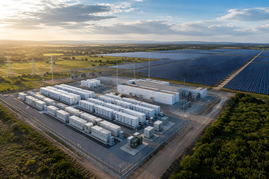 Solar Farm with Battery Energy Storage Facility