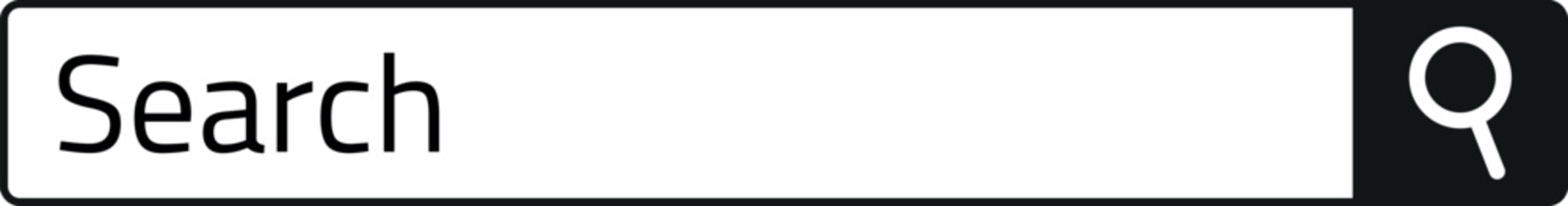 Search bar, retro computer UI UX user software nostalgic interface black vector design element, Internet browser