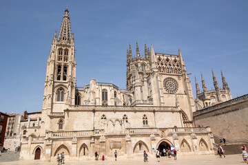 Obraz premium Burgos Cathedral gothic architecture view Spain