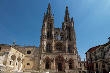 Fototapeta premium Burgos Cathedral gothic architecture view Spain