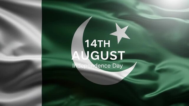 Pakistan independence day 14th august flag background