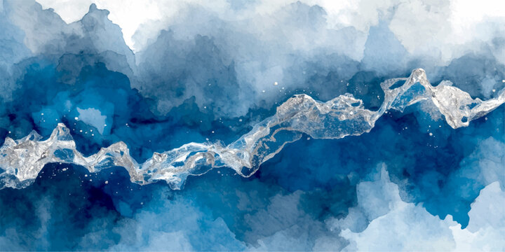 Perito Moreno Glacier in Patagonia Argentina with Dramatic Clouds Snow Covered Mountains and Blue Ice Landscape