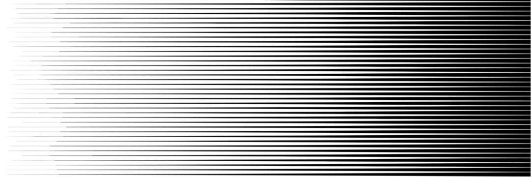 Abstract background of black horizontal lines fading from right to left