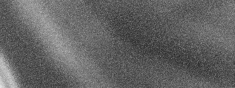 Grainy noise texture with white speckles on dark grey background  abstract pattern transparent background