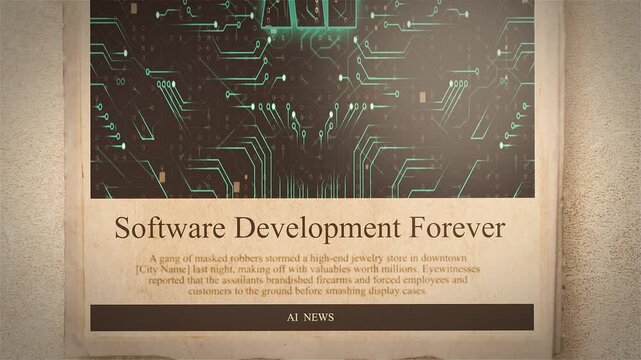  AI Is Transforming Software Development Forever Newspaper Style Headline Titles new Style