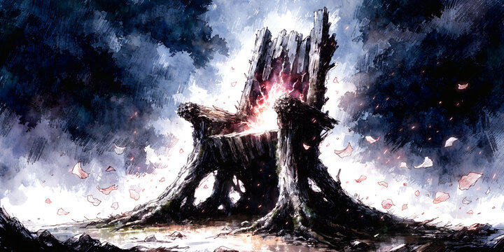 The Smoldering Throne of the Blossom Tree
