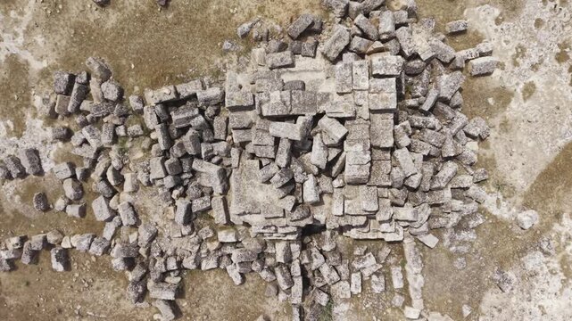 Cinematic Drone Flight Over Sogmatar Ancient City in Sanliurfa, Turkiye &ndash; Sacred Mesopotamian Archaeological Landscape from Above