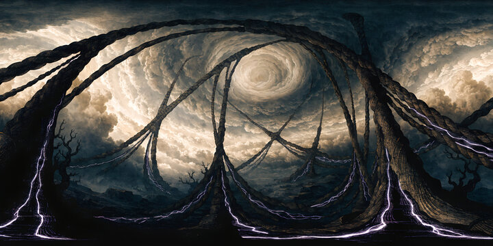 The Bioluminescent Canopy of the Techno-Organic Ridge