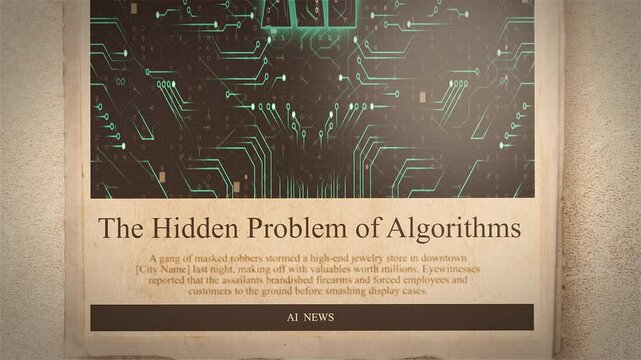 AI Bias The Hidden Problem of Algorithms Newspaper Style Headline Titles new Style