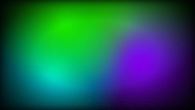 Cyber Grid green cyan violet neon perspective grid floor abstract background with scanlines