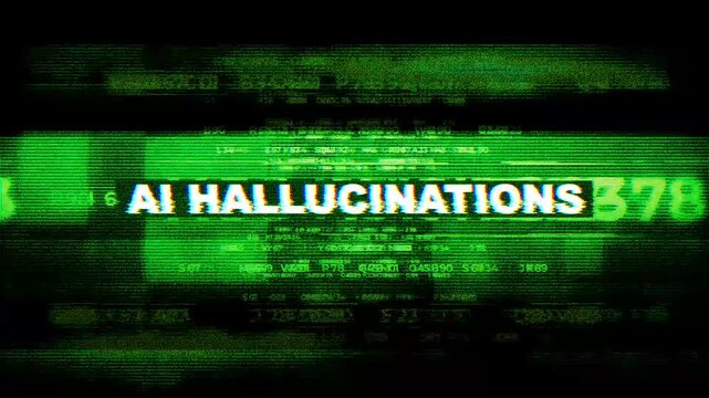 AI Hallucinations tech word Hi Tech Backgrounds