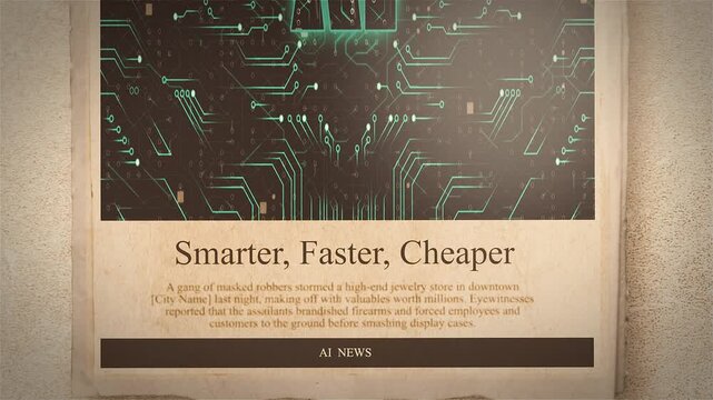 AI in the Cloud Smarter, Faster, Cheaper Newspaper Style Headline Titles new Style
