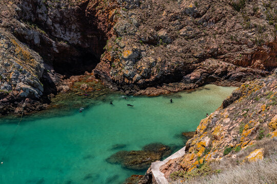 taking a day ferry trip to Berlunga Island, Portugal