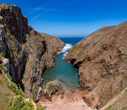 taking a day ferry trip to Berlunga Island, Portugal
