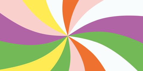 Swirl candy spiral backdrop with cream and strawberry whirlpool creates a retro Y2K vortex. Pink whirlpool bg. Psychedelic radial pattern with pastel pink twirls and vintage circus vibes. © Susilo